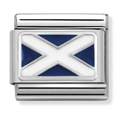 Nomination Composable Classic Link 330207/01 Scotland in Enamel & 925 Sterling Silver